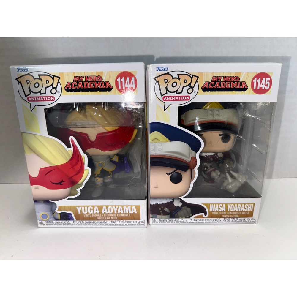 Funko Pop My Hero Academia Yuga Aoyama 1144 & Inasa Yoarashi 1145 Figure Set